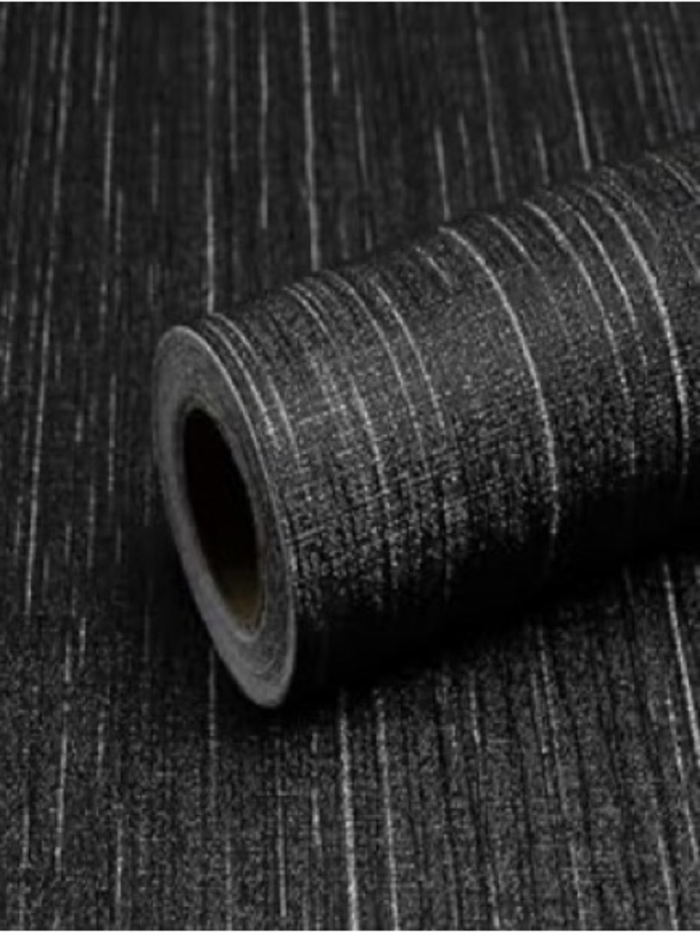 Black Grasscloth Peel and Stick Wallpaper
